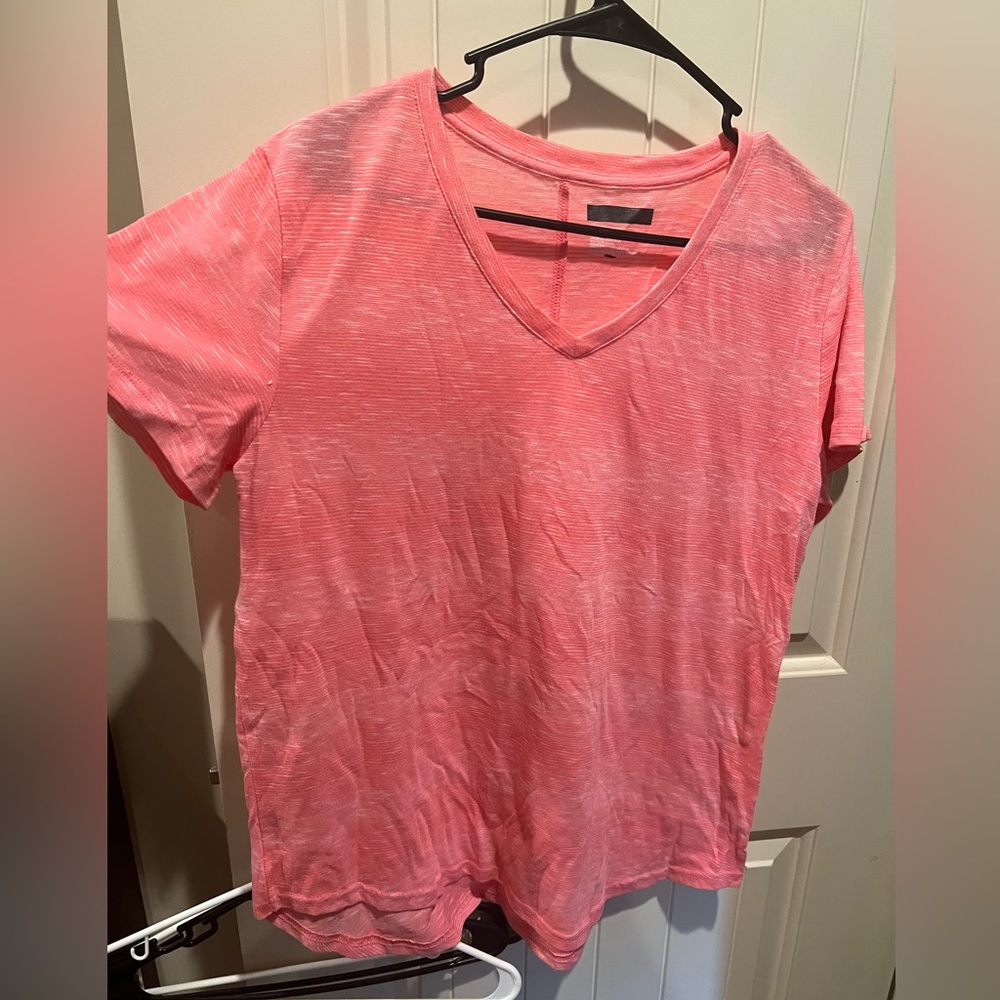 Pink workout shirt